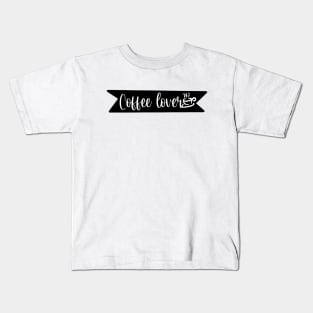 Coffee Lover - Retro Vintage Coffee Typography - Gift Idea for Coffee Lovers and Caffeine Addicts Kids T-Shirt